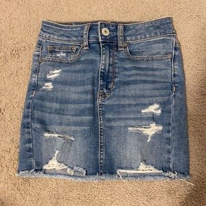 American eagle jean skirt